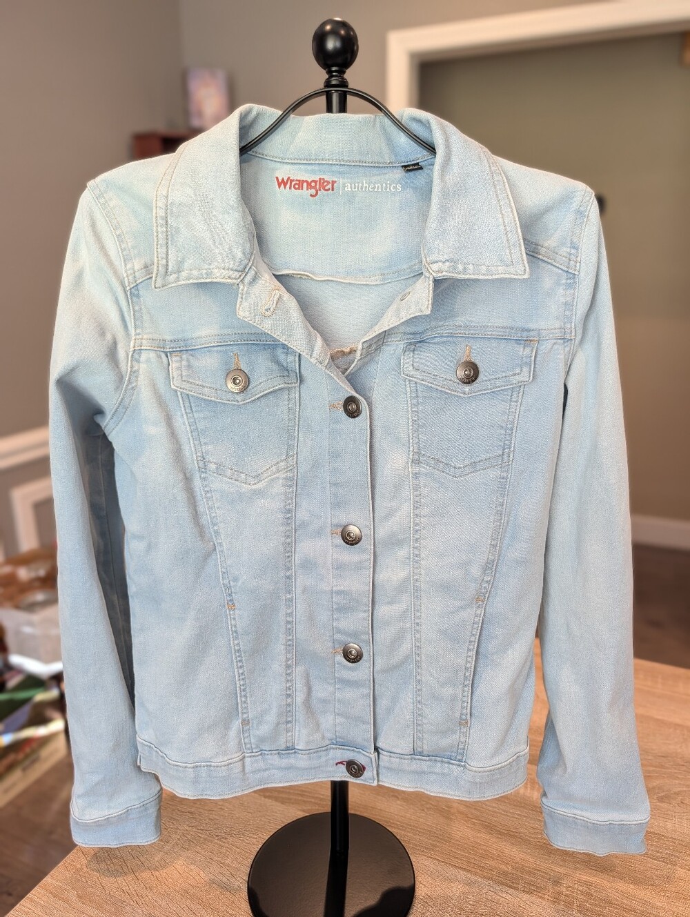Wrangler Authentics Women's Unlined Denim Jacket Blue